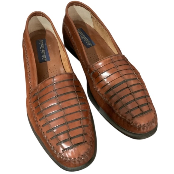 Giorgio Brutini le Glove Men's Brown Leather Loafers 13D Made in Brazil - Picture 7 of 12